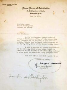 Hoover Letter